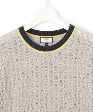 J.PRESS YORK STREET 【WOMEN】コットンベーシック ニットプルオーバー ライトグレー系