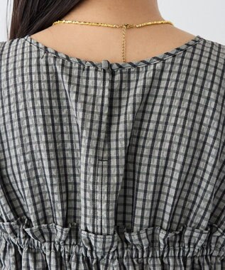 CRAFT STANDARD BOUTIQUE サッカーチェックブラウス Gray