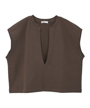 CRAFT STANDARD BOUTIQUE 裏毛深Ｖベスト Brown
