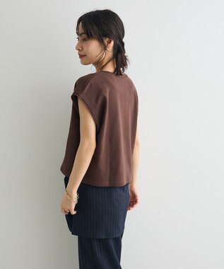 CRAFT STANDARD BOUTIQUE 裏毛深Ｖベスト Brown