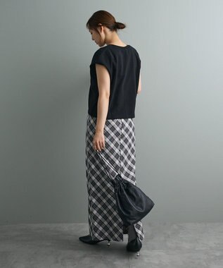 CRAFT STANDARD BOUTIQUE 裏毛深Ｖベスト Black