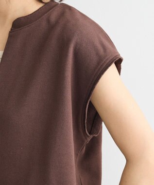 CRAFT STANDARD BOUTIQUE 裏毛深Ｖベスト Brown