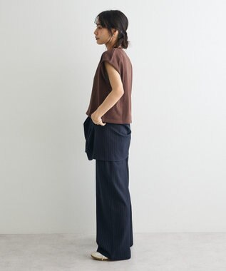 CRAFT STANDARD BOUTIQUE 裏毛深Ｖベスト Brown