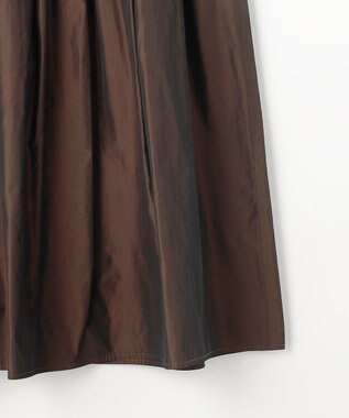 ANY SIS L グロッシータフタ スカート ブラウン