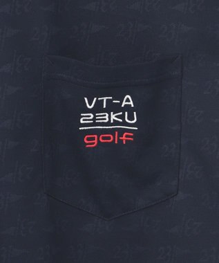 23区GOLF 【WOMEN】【吸水速乾】フラッグロゴジャガード ワンピース 腰回りカバー 1枚で決まる ネイビー系