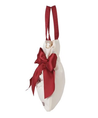 Maison de FLEUR ガトーフレーズダブルリボン2Wayトート Off White