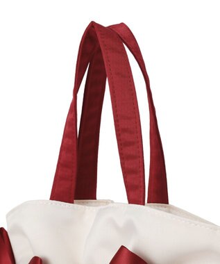 Maison de FLEUR ガトーフレーズダブルリボン2Wayトート Off White