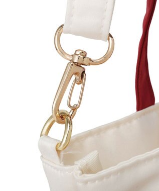 Maison de FLEUR ガトーフレーズダブルリボン2Wayトート Off White