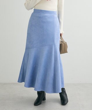 Green Parks マシュマロスエードマーメイドスカート Blue