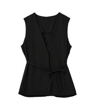 YECCA VECCA ドライタッチウエストベルトジレ Black