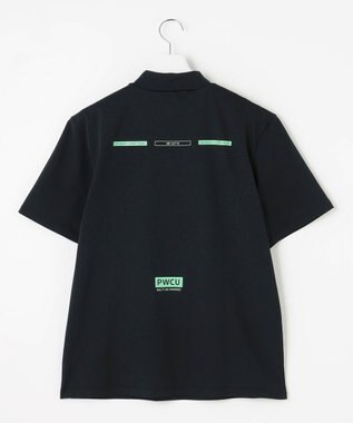 PW CIRCULUS 【UV遮蔽率99% UVカット / 速乾 / ストレッチ】【GOLF OUT掲載】【MEN】アニマルグラフィックモックネックT ゴルフ ブラック系