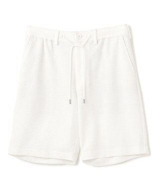 JOSEPH HOMME 新型【オリジナル素材/シワになりにくい/ウエストゴム仕様】 ライトタックジャージー ドロスト付シートパンツ / BERMUDA ホワイト系