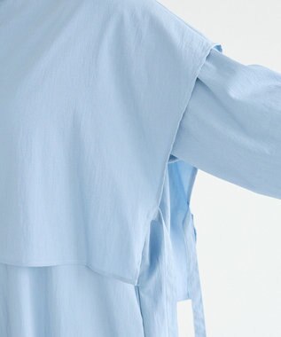 CRAFT STANDARD BOUTIQUE レイヤード風シャツワンピース Sax