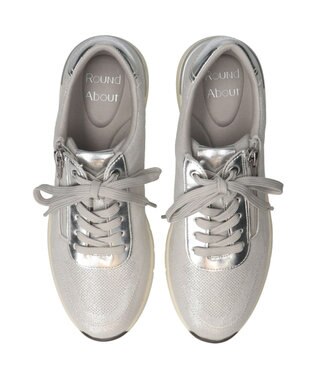 Bridget Birkin 【Round About】サイドジップスニーカー シルバー