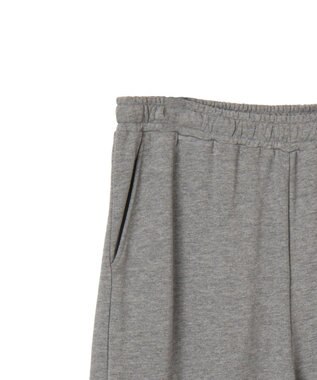 WEGO 【ウエストゴム/MLサイズ展開】ワイドカーゴスウェットパンツ 杢グレー