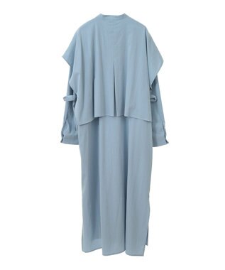 CRAFT STANDARD BOUTIQUE レイヤード風シャツワンピース Sax