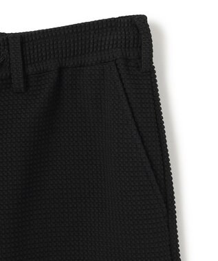 JOSEPH HOMME 新型【オリジナル素材/シワになりにくい/ウエストゴム仕様】 ライトタックジャージー ドロスト付シートパンツ / BERMUDA ブラック系