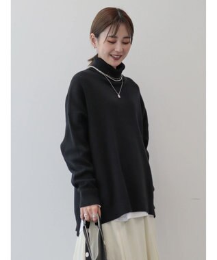 AMERICAN HOLIC バイパチタートルネックニットプルオーバー Black