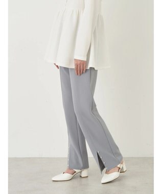 earth music&ecology パールスリットパンツ Blue