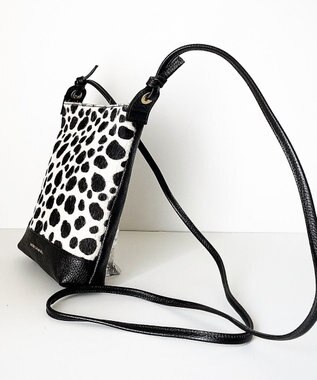 Hekhèr Le Style de Vie 【日本製】ハラコ×シュリンクレザー ショルダーバッグ ダルメシアン