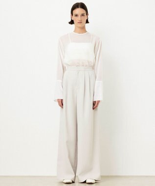 NAVE 【ReNAVE・洗える/UVカット】スパンポリエステル パンツ ベージュ系