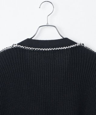 WEGO ハンドステッチカーディガン ブラック