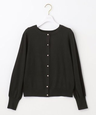 ANY SIS 【前後着用可能】2WAYパフスリーブ カーディガン ブラック