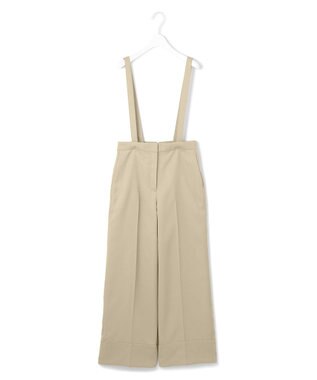 ICB L 【CLASSY.1月号掲載・2WAY・洗える】 クリアサテン ワイドストレートパンツ ベージュ系