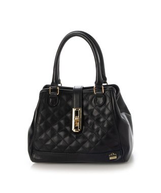 LA BAGAGERIE シープレザー キルトコンビ2WAYミニトート ブラック