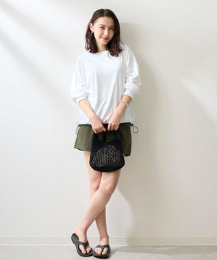 OP／FILA 【Ocean Pacific】ドロスコード付き長袖ラッシュガード　上下2点セット