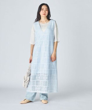 OP／FILA 【Ocean Pacific】レースノースリーブトップス ブルー