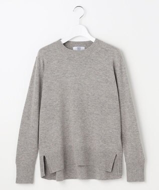 J.PRESS LADIES CASHMERE BLEND クルーネック ニット トップグレー系