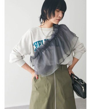 Green Parks ロゴ裏毛チュニック Oatmeal