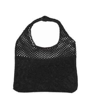 UNBILLION カシュカシュ cachecache / メタリック糸ホーボーバッグ ブラック