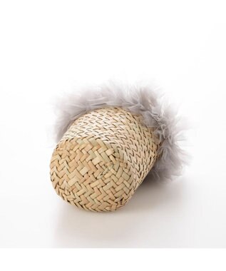 UNBILLION カカトゥ kakatoo / チュールフリンジミニ2wayカゴバッグ GY