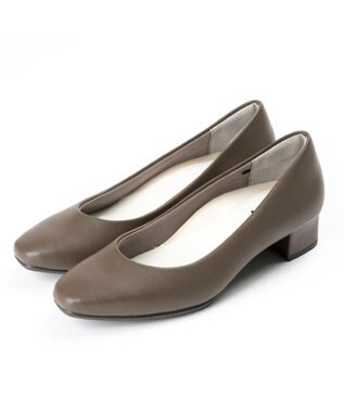 AcureZ 足ゆび広がる×キレイ プレーンパンプス「母趾にやさしい美パンプス」 ダークカーキ