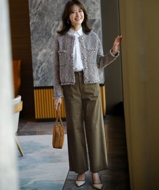 23区 【WEB&一部店舗限定】スエード ボストン バッグ キャメル系