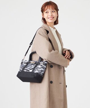 LA BAGAGERIE ベルテッド2WAYミニトート ゼブラ