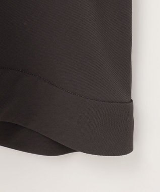 #Newans 【洗濯機可能】Aラインパネルチュニックシャツ チャコール