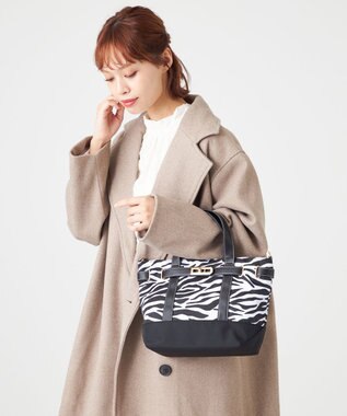 LA BAGAGERIE ベルテッド2WAYミニトート ゼブラ