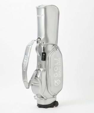 【UNISEX】エレガントエナメルキャディバッグ　キャスター付きで移動もラクチン