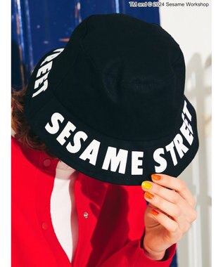 AMERICAN HOLIC プリントバケットハット／セサミストリート Black