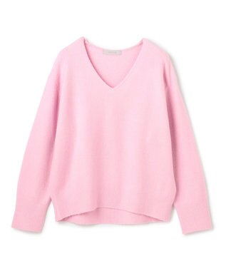 UNFILO ふわふわニット Vネック ピンク