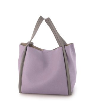 UNBILLION カシュカシュ cachecache / ミニショルダー付きソフトレザー調ミニトートバッグ ラベンダーミックス