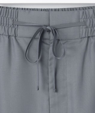 自由区 S 【カタログ掲載・洗える】フルダルスパンマイクロピーチワイドストレート パンツ インク