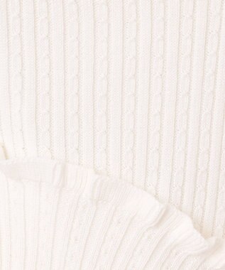 組曲 KIDS 【110-140cm】リブ ニット オフホワイト系