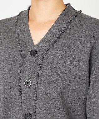 NAVE 【ReNAVE・洗える】スムースニット カーディガン グレー系