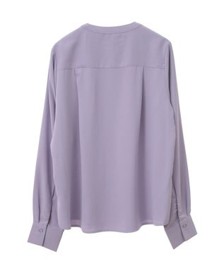 earth music&ecology フロントタックブラウス Lavender