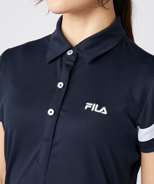 FILA GOLF／marie claire 【FILA GOLF】スポーティ半袖ワンピース ネイビー