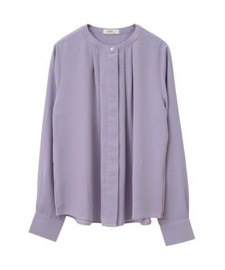 earth music&ecology フロントタックブラウス Lavender